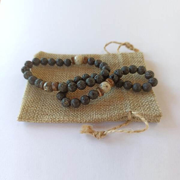 Bracciale con perla di cenere - immagine 5