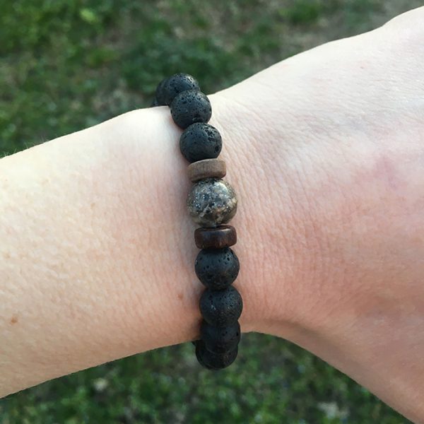 Bracciale con perla di cenere - immagine 2
